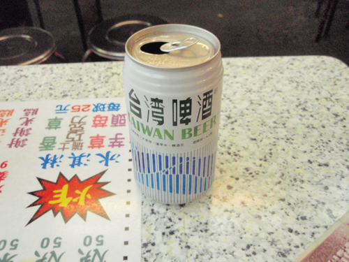 士林夜市･台湾ビール