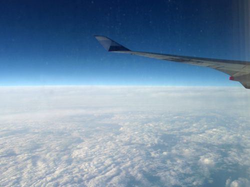 チャイナエアラインからの車窓