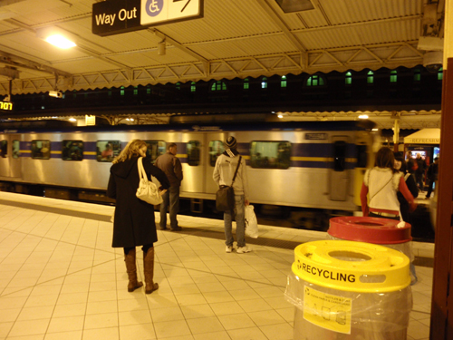 夜のFlinders Street駅