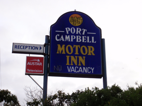 Port Campbell MOTOR INN ※翌朝の写真です。