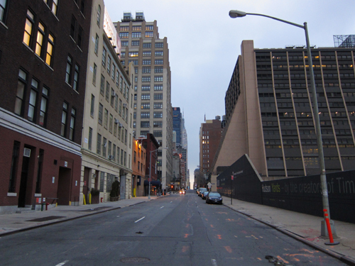 日没後のニューヨーク