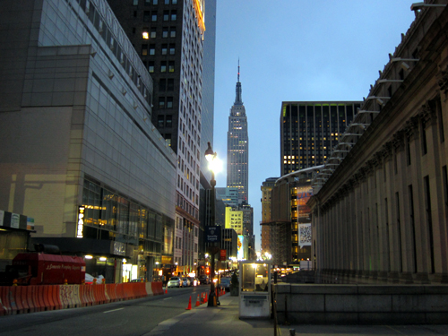 日没後のニューヨーク
